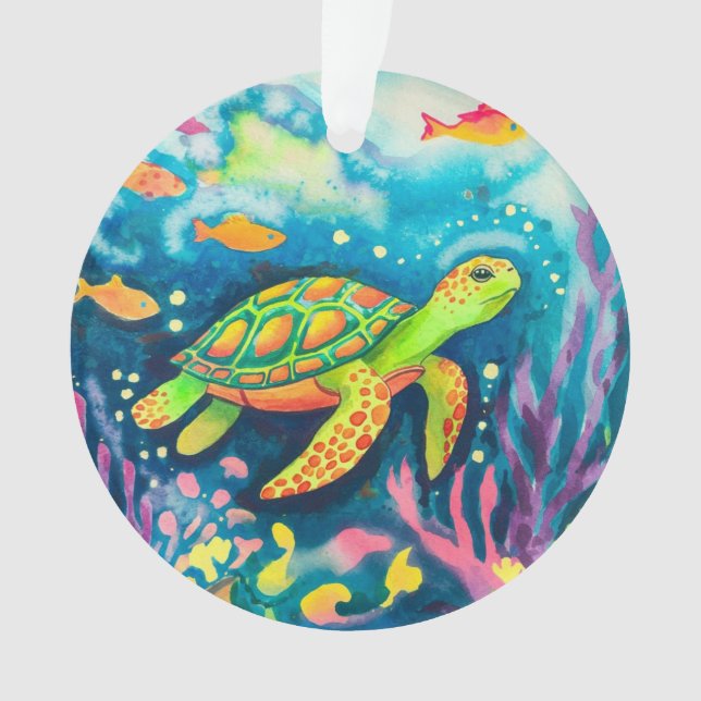 Painting Turtle Ornament (Front)
