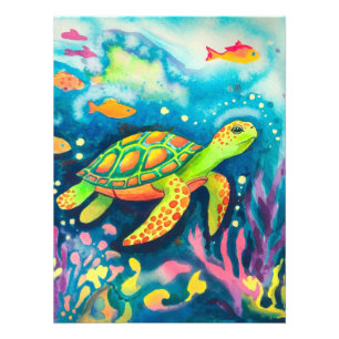 Painting Turtle Photo Print