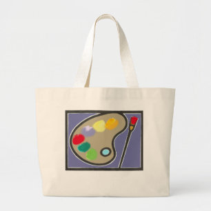 painting - visual arts large tote bag