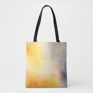 Painting watercolor paint paper tote bag