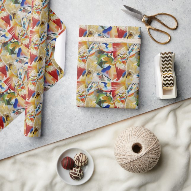 Painting with Green Center by Wassily Kandinsky Wrapping Paper (Crafts)