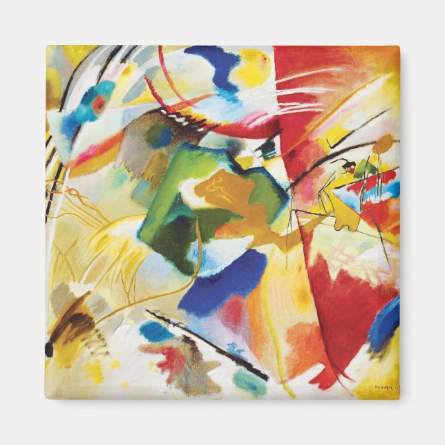 Painting with Green Centre by Wassily Kandinsky Magnet (Front)