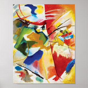 Painting with Green Centre by Wassily Kandinsky Poster