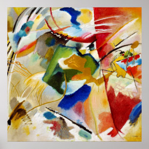 Painting with Green Centre, W. Kandinsky Abstract Poster