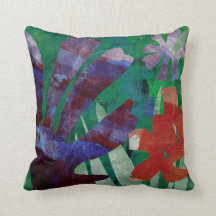 Painting with Scissors Throw Pillow