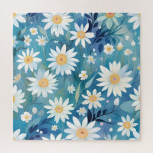 Painting with white flowers jigsaw puzzle
