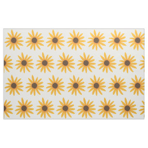 Painting Yellow Sunflowers Custom Fabric