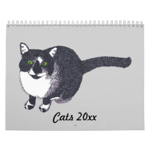 Paintings Artwork of Cats Calendar 20xx