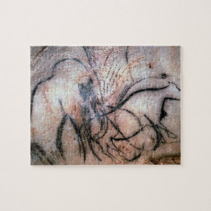 Paintings depicting mammoth and cattle, from the C Jigsaw Puzzle