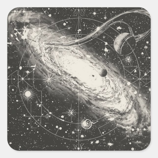 Paintings for Space Lovers Square Sticker (Front)
