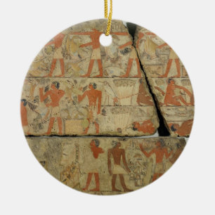 Paintings from the Tomb of Metjetji, from Saqqara, Ceramic Ornament