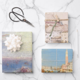 Paintings of Venice by William Turner Wrapping Paper Sheet