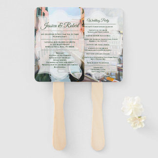 Paintings of Venice, Italy Hand Fan