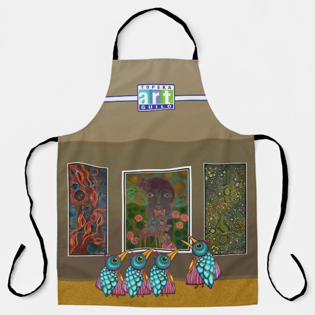Paintings on the Wall All-Over Print Apron (Front)