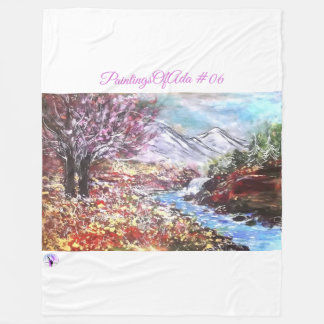 PaintingsOfAda #06 - Artist - Unknown Fleece Blank Blanket