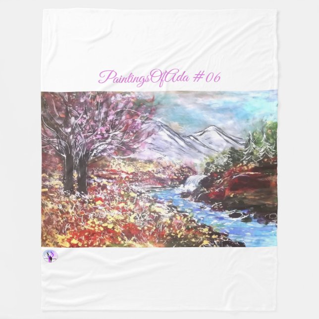 PaintingsOfAda #06 - Artist - Unknown Fleece Blank Blanket (Front)