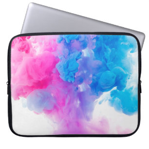 Paints water texture colour bright laptop sleeve