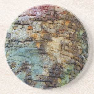 Paintsplashed and Woodpeckered Coaster