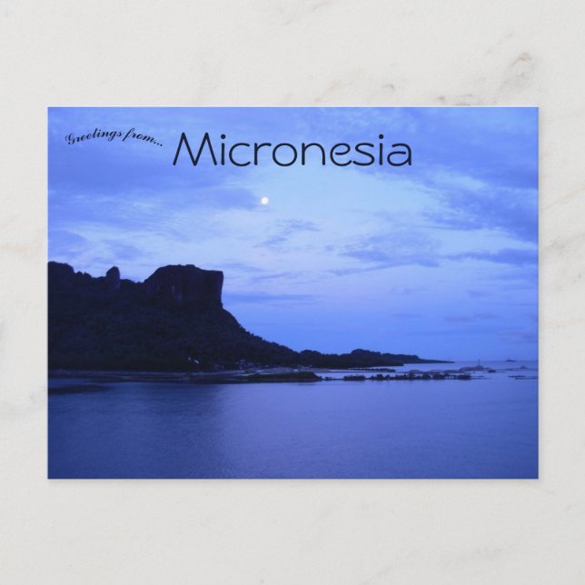 Paipalap Peak Sokehs Rock Indonesia Postcard (Front)