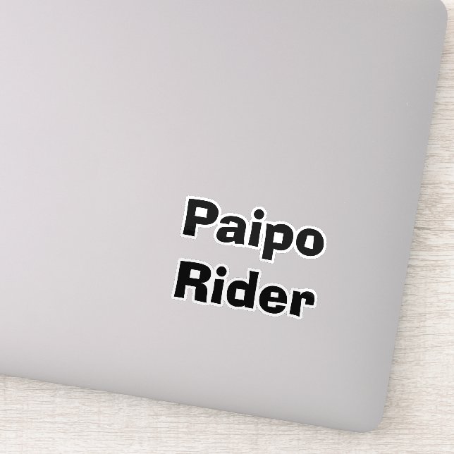 Paipo Rider Sticker (Detail)