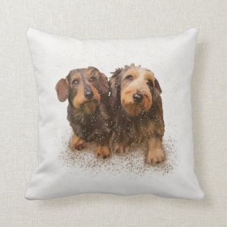 “Pair O’Doxical Puppies” Cushion