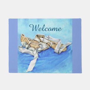 Pair of Ballet Shoes Door Mat