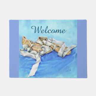 Pair of Ballet Shoes Door Mat