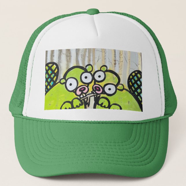Pair of Beavers Trucker Hat (Front)