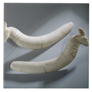 Pair of castanets, Thinite Period (hippopotamus iv Ceramic Tile