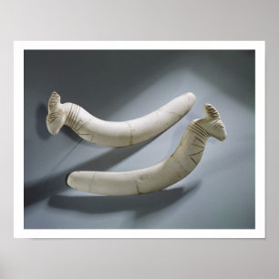 Pair of castanets, Thinite Period (hippopotamus iv Poster