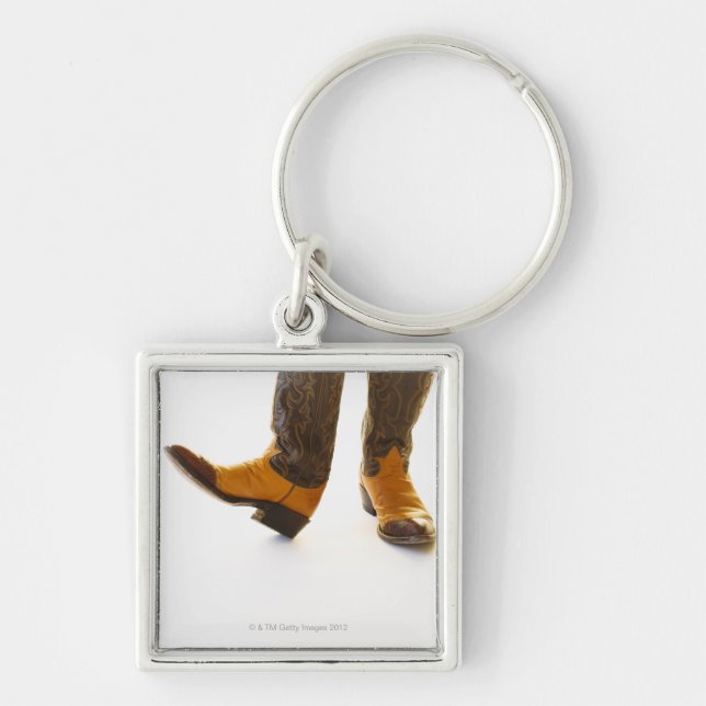 Pair of cowboy shoes key ring (Front)