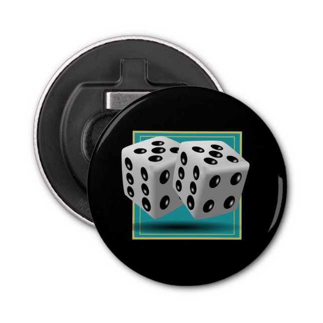 Pair of Dice Bottle Opener (Front)