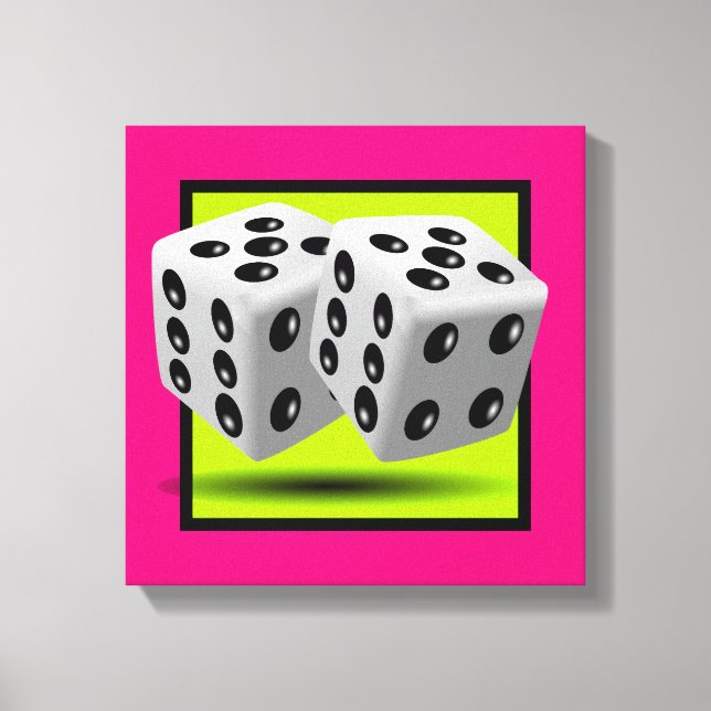 Pair of Dice Canvas Print (Front)