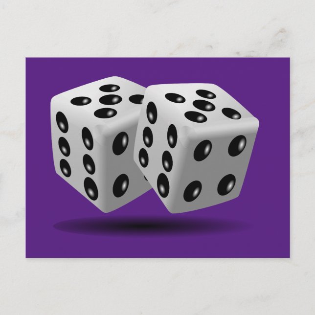 Pair of Dice Postcard (Front)