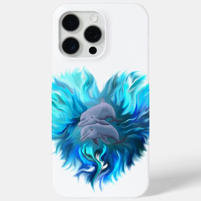 Pair of Dolphins Case-Mate iPhone Case (Back)