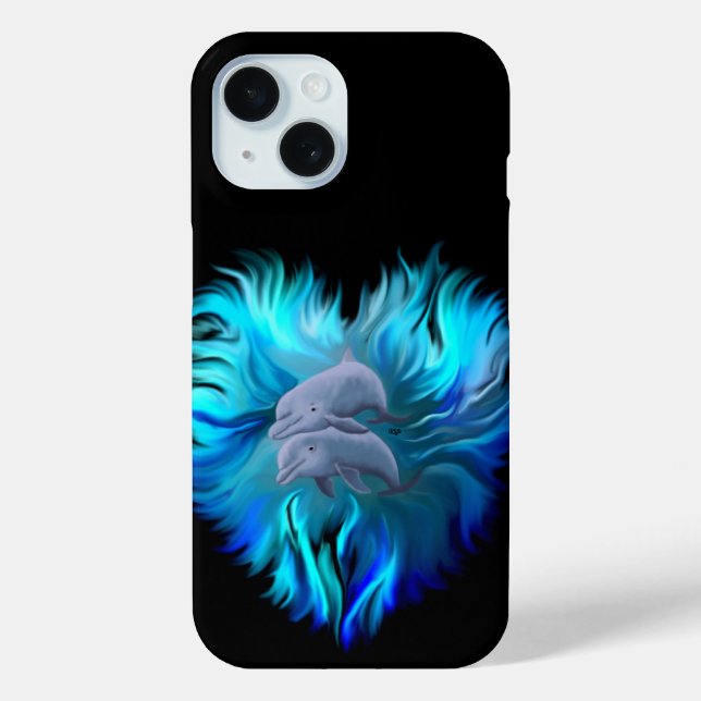 Pair of Dolphins Case-Mate iPhone Case (Back)