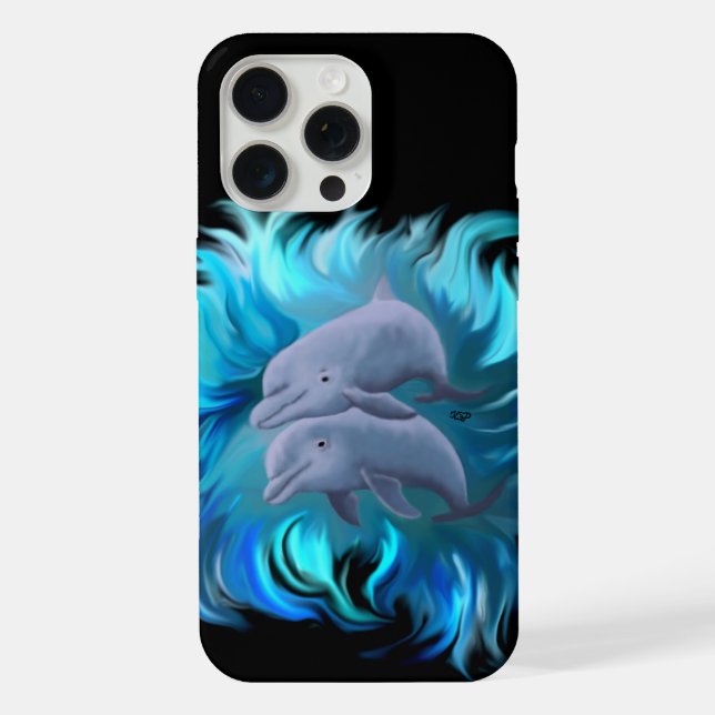 Pair of dolphins iPhone case (Back)