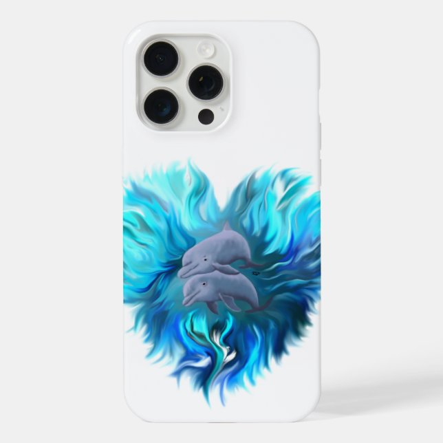 Pair of Dolphins iPhone Case (Back)