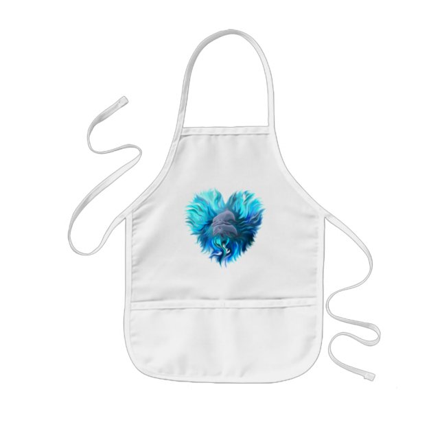 Pair of Dolphins Kids Apron (Front)