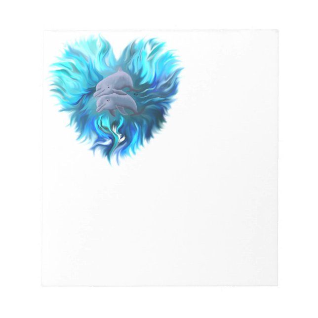 Pair of Dolphins Notepad (Front)