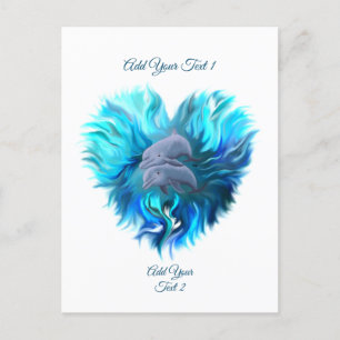 Pair of Dolphins Postcard