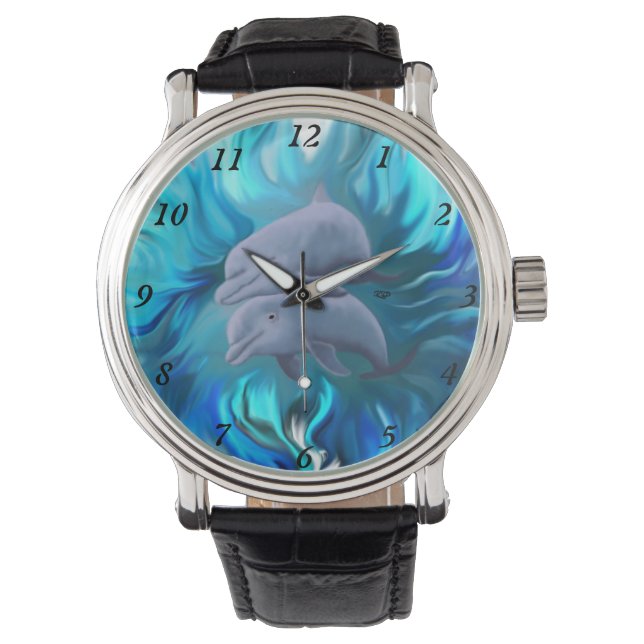 Pair of Dolphins Watch (Front)