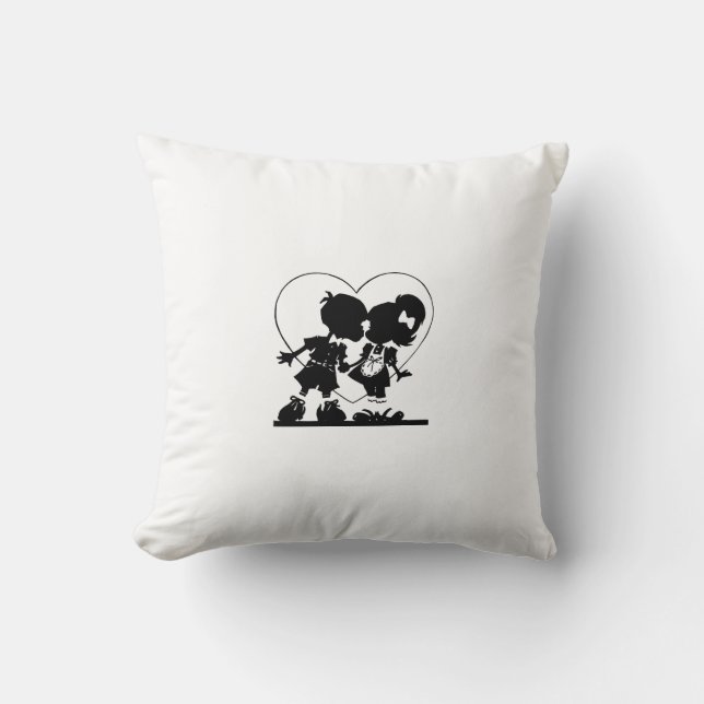 Pair of enamored cushion (Front)