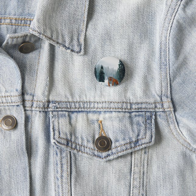 Pair of Flip Flops 3 Cm Round Badge (In Situ)