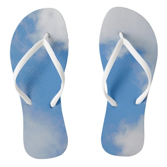 Pair of Flip Flops CLOUDS  ART AND DESIGN  (Footbed)