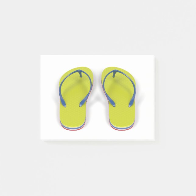 Pair of flip flops post-it notes (Front)