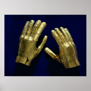 Pair of funerary hands, from Peru, c.200-c.800 Poster