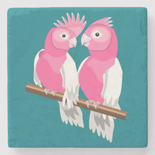 Pair of Galahs Stone Coaster