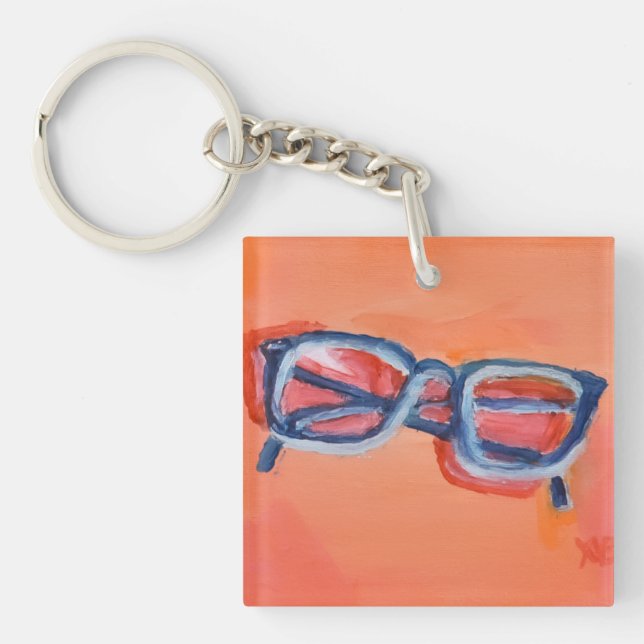 Pair of Glasses Key Ring (Front)