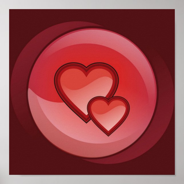 Pair of Hearts Poster (Front)